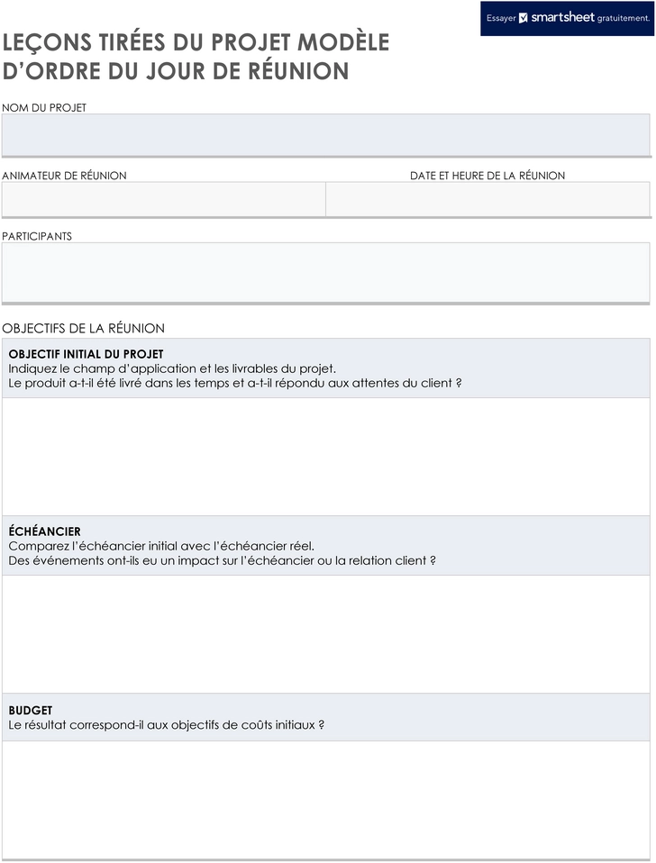 agenda-leçons-apprises-projet-structure-reunion