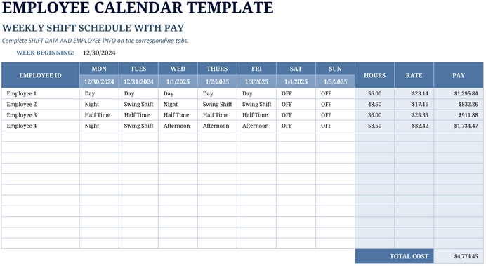 calendrier-gestion-projet-employe