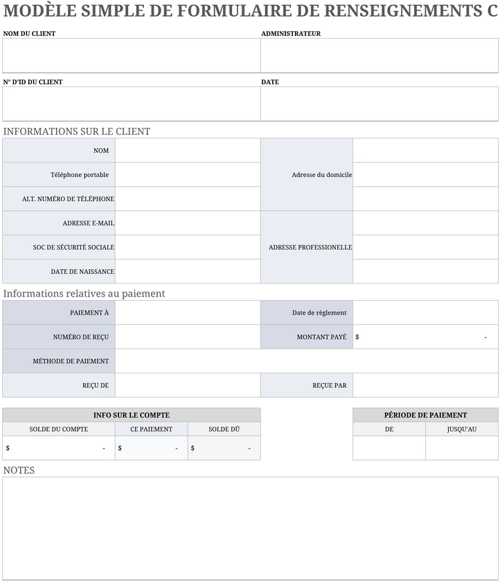 formulaire-informations-clients-simple-excel
