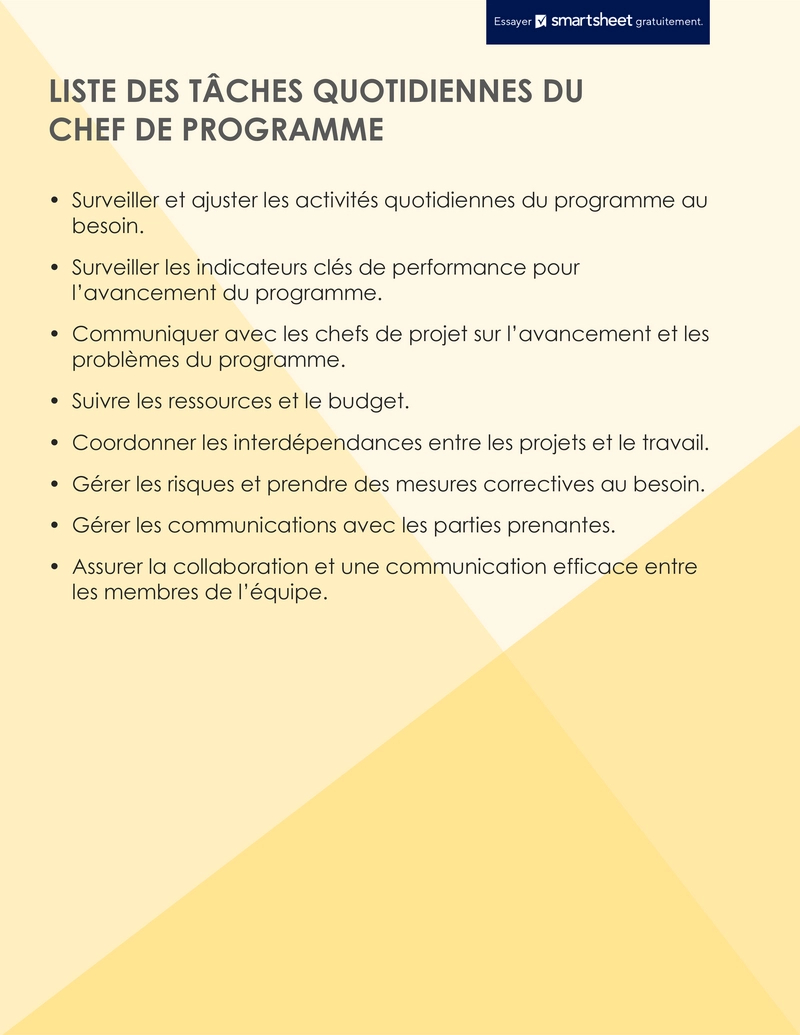 liste-des-taches-quotidiennes-gestionnaire-programme