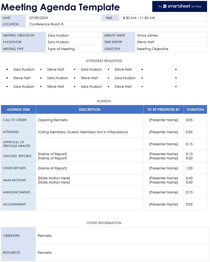 modele-agenda-de-reunion-organisation-efficace
