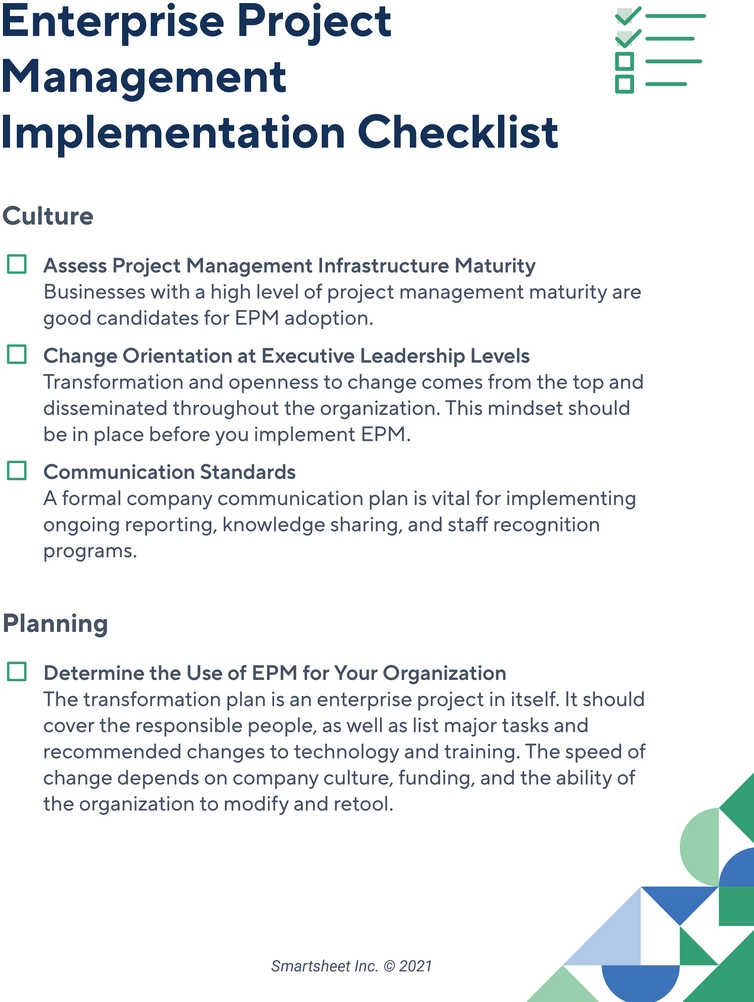 modele-checklist-gestion-de-projet-implémentation