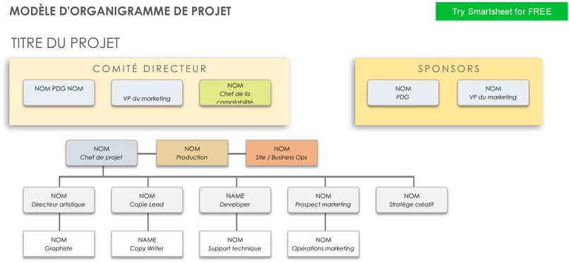 modele-diagramme-organisationnel-structure-equipe