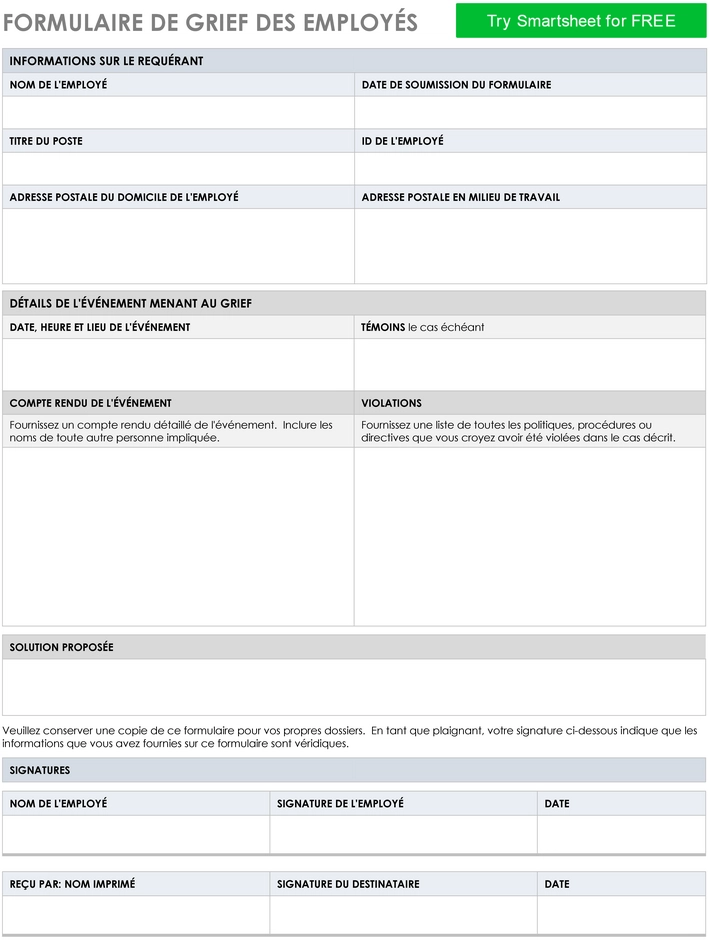 modele-formulaire-plainte-employe-organisation-document