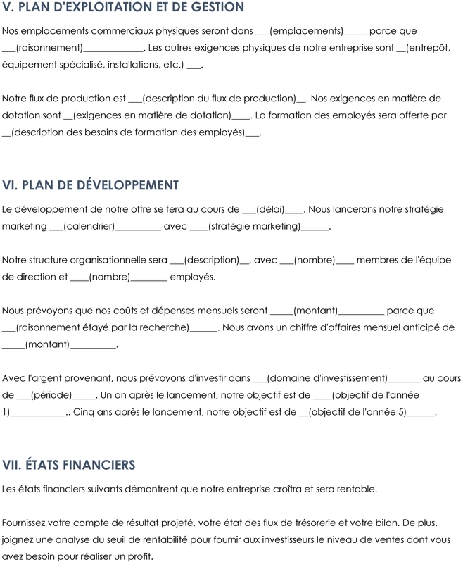 modele-plan-affaires-organisation-entreprise