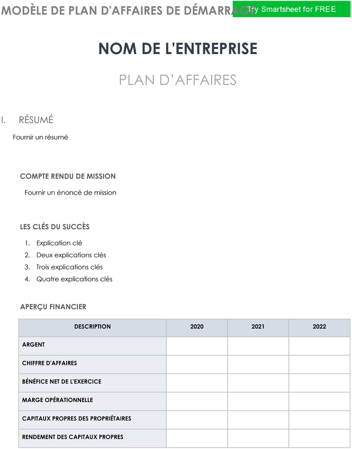 modele-plan-affaires-strategique-utilisation