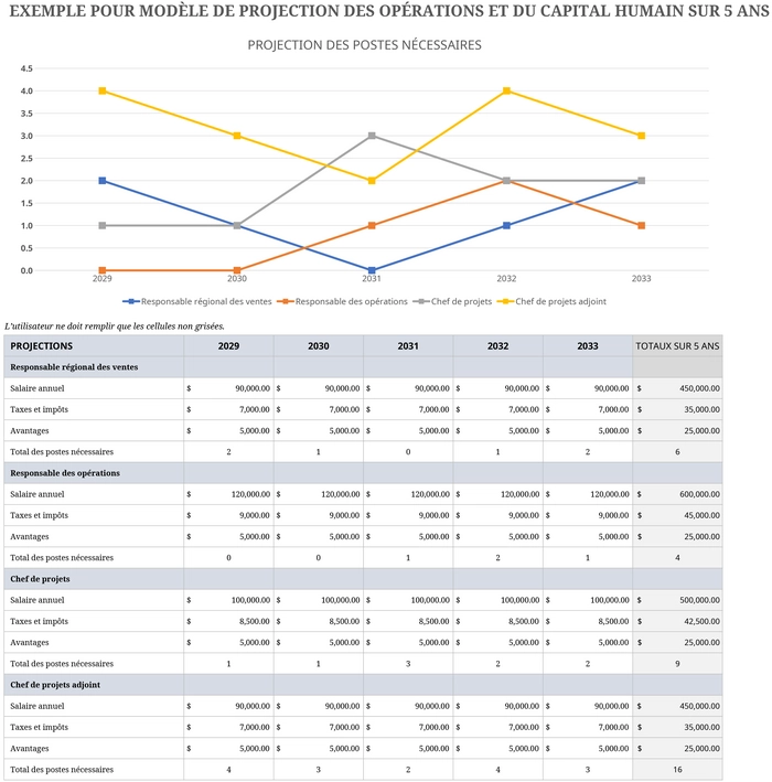 Modèle Excel de Prévision Financière sur 5 Ans - modeles.fr