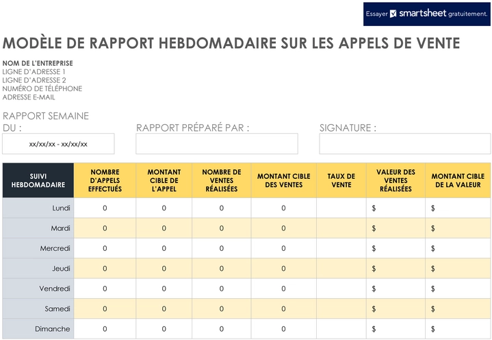 rapport-appels-vente-hebdomadaire